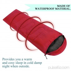 Sleeping Bag, 3 Season Waterproof Single Camping Hiking Cotton Sleeping Bag Envelope Sleeping Bag for Adult 570751057